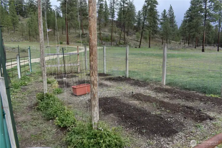 Fenced garden space