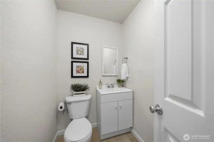 Downstairs half bath Downstairs half bath