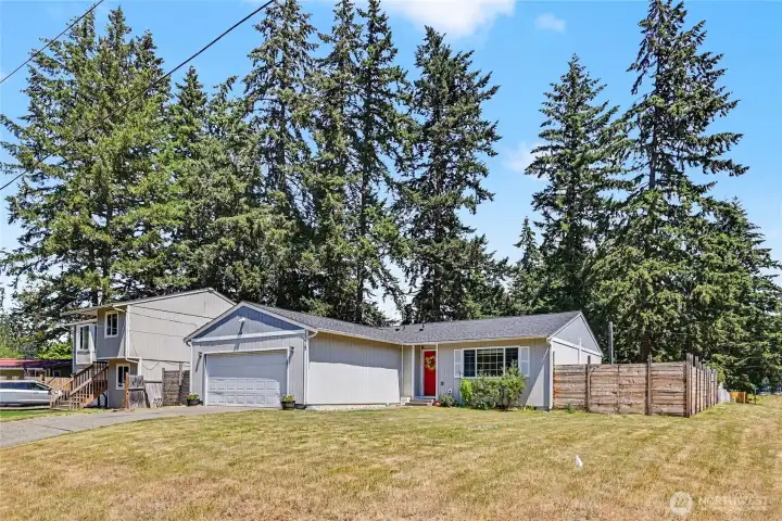 Situated on a desirable corner lot with a large front yard.