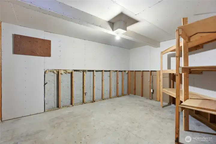Downstairs - Partially Finished Room Downstairs - Partially Finished Room