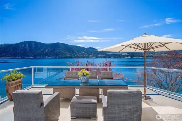 Deck off main level - Digitally Staged