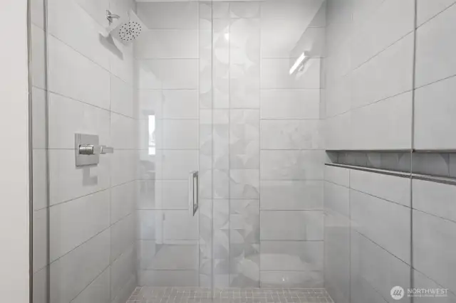 Second Floor Glass and Tile Shower