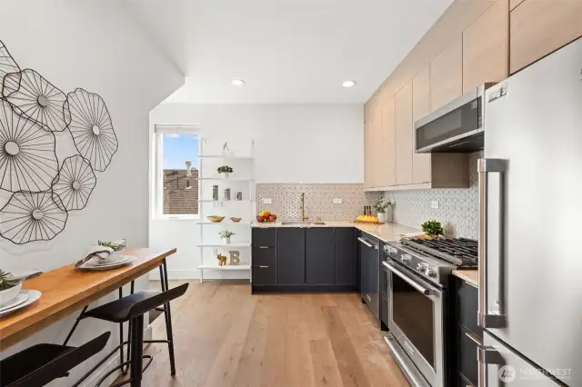 Main Level- Kitchen with Dining Area