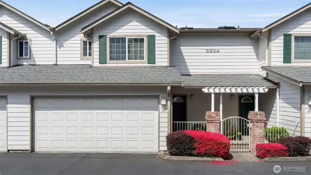 Feel secure and stay dry with the 2-car attached garage.