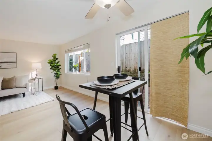 Dining area looking into Living Room