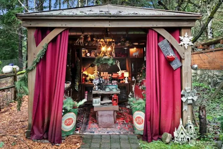 Gazebo (currently used as part of active Christmas shop business.