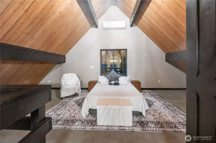 Private loft primary suite