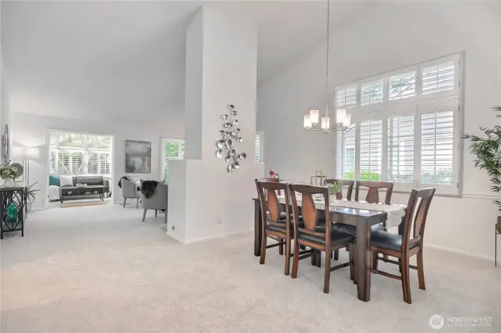 Open layout is great for entertaining and feels like a single family home.