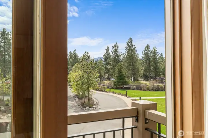 Easy indoor-outdoor living with direct balcony access.