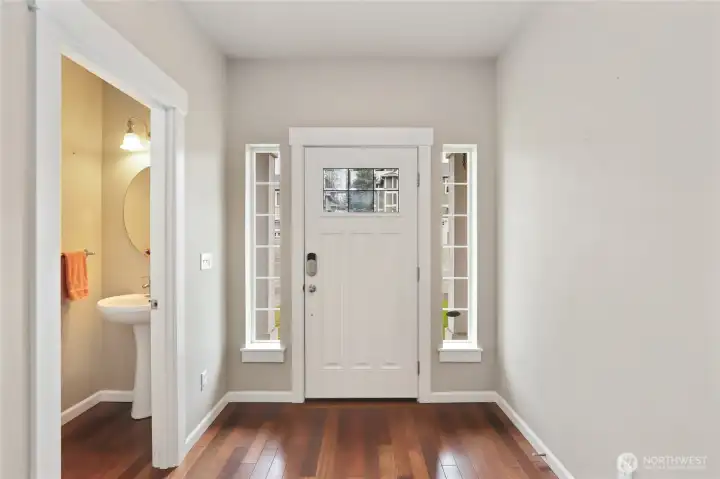 Entry and half bath
