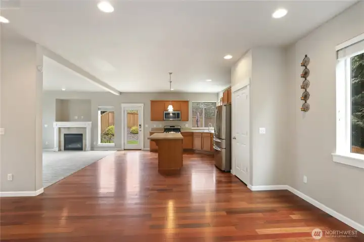 Kitchen from dining area