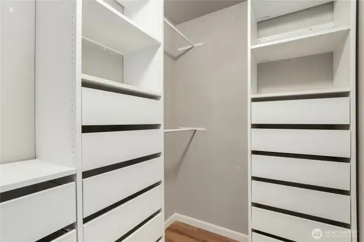 Primary closet