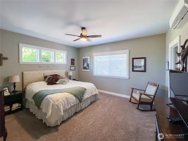 Spacious primary suite.