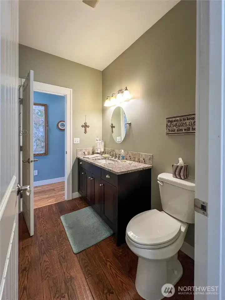 Main floor full bath.