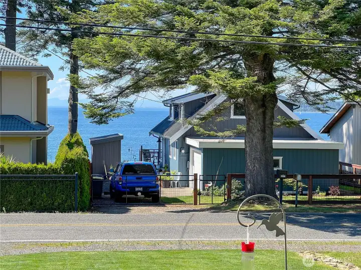Water and territorial views from the covered patio and great room.