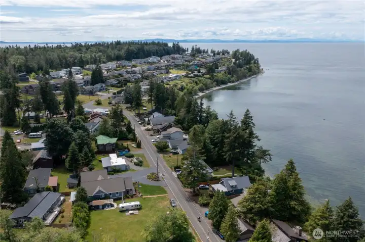Views of the water from the house and front patio. It is unobstructed between the houses.