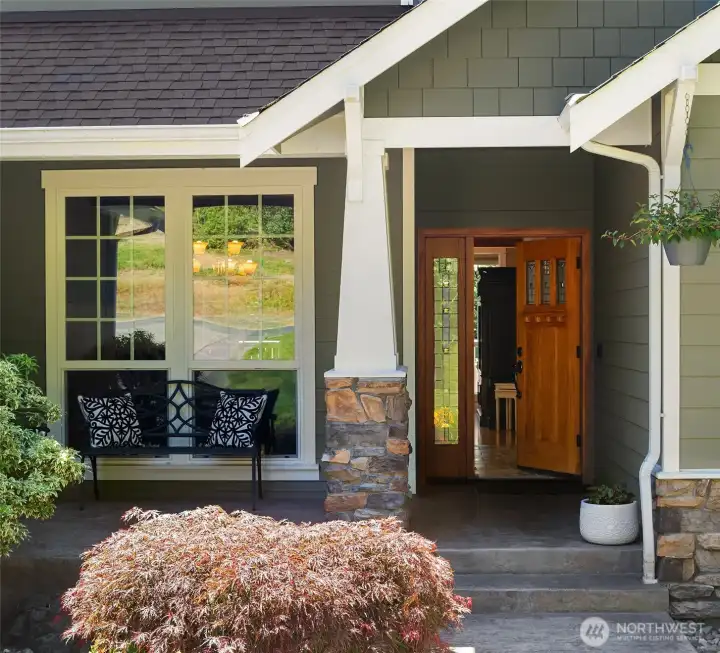 The African mahogany front door makes a striking first impression and welcomes you into a home where artisanal craftsmanship unfolds in every thoughtful detail. The African mahogany front door makes a striking first impression and welcomes you into a home where artisanal craftsmanship unfolds in every thoughtful detail.