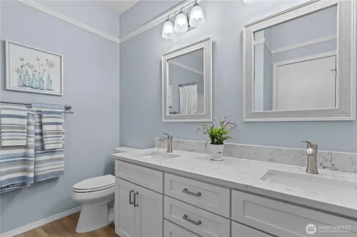Beautifully updated primary bath