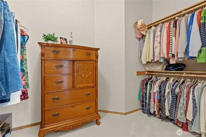 Large Primary Walk-in Closet