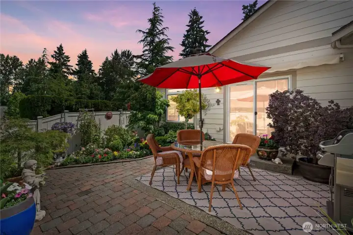 Private outdoor patio