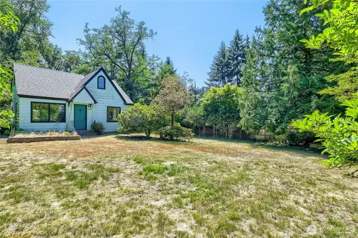 Large front yard Large front yard