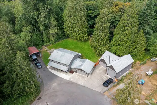 aerial view of the property