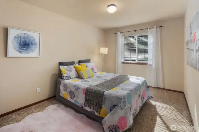 Bedroom 4 also faces west, stylish and comfortable.