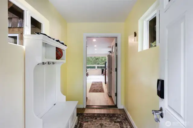 Storm porch upon entry