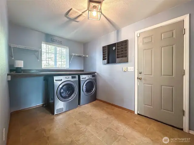 Laundry room and garage entrance
