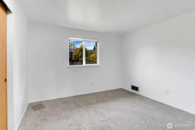 Bedroom 2, new carpet and freshly painted.