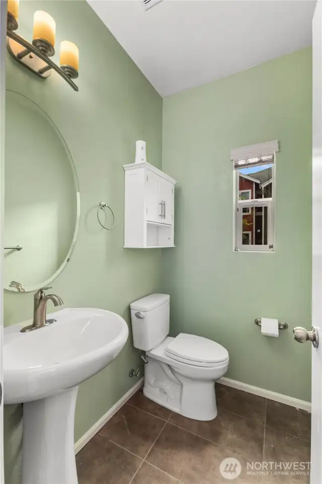 Half bath on the Main level