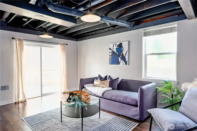 another view of the family room downstairs