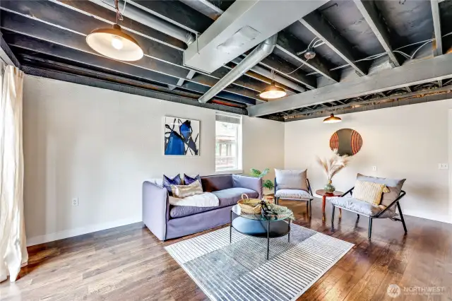 downstairs game/family room