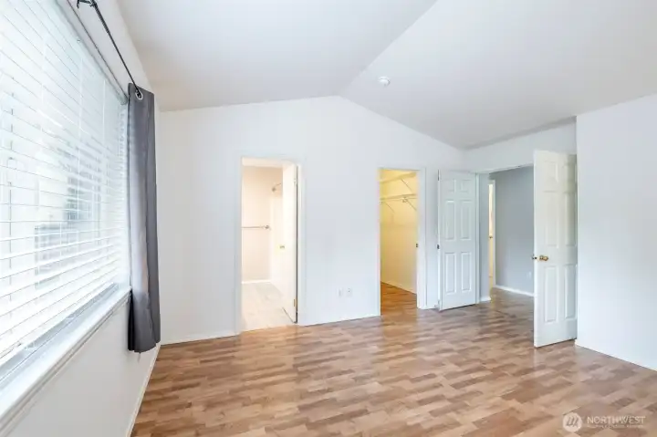 Very spacious primary bedroom.