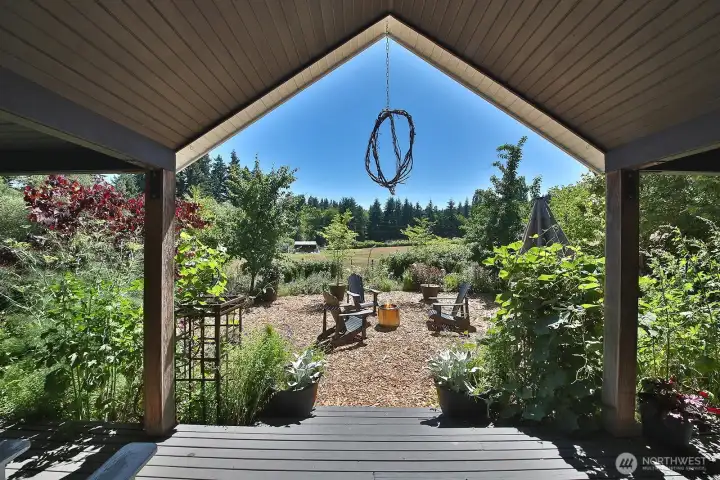 A favorite feature of this home is the spacious covered south facing porch.