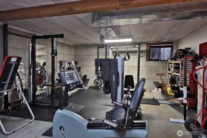 Excellent flex space on the lower level.