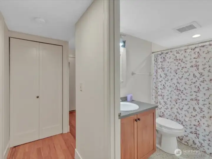 In hallway looking towards entry area!