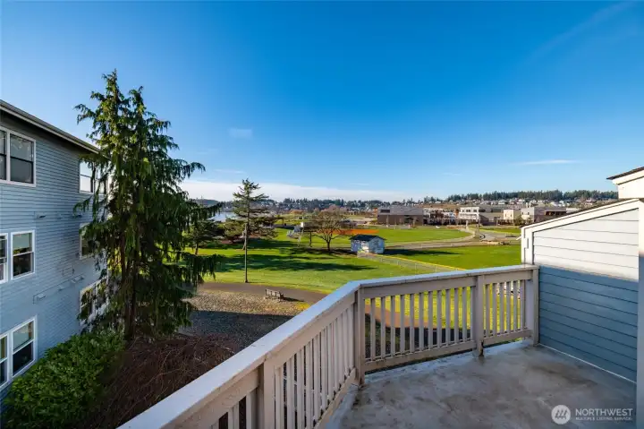 Front row baseball watching!