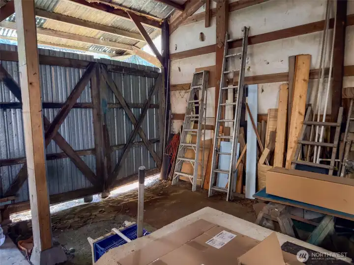 Most of the garage contents are included in the sale.