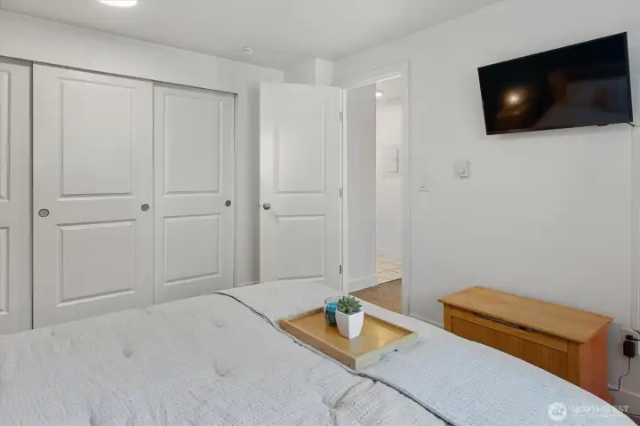 with ample closet space