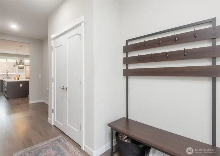 Welcome home. Front entry way greets you into the contemporary home,