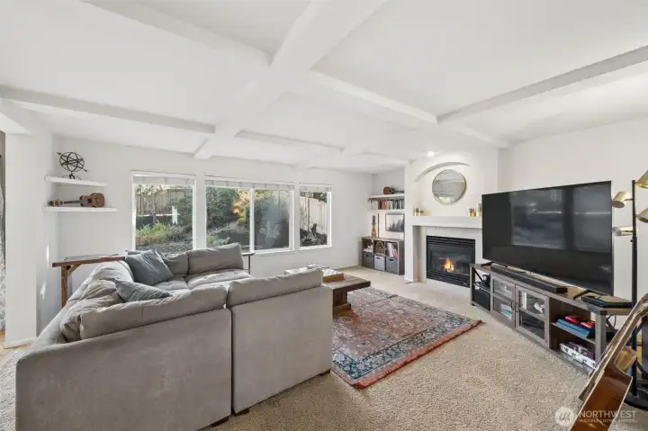 Huge living room with natural light
