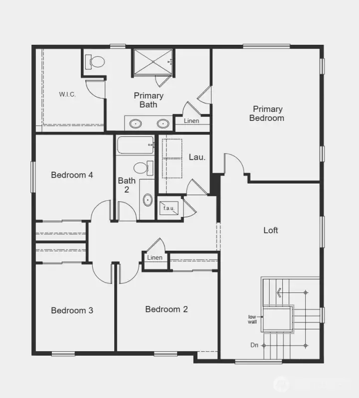 2nd Floor Rendering 2565 Plan.