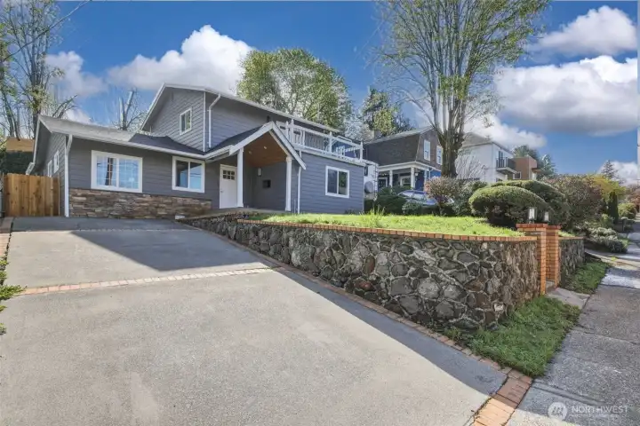 Entertain often! Generous driveway space provides off-street parking for several vehicles.