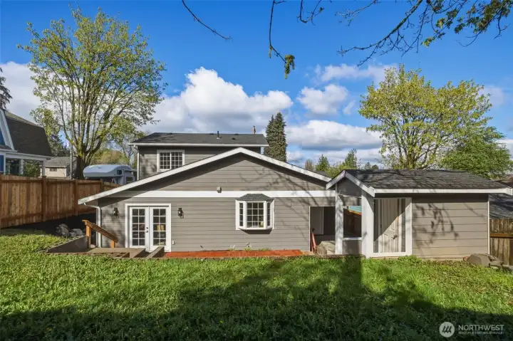 Terraced lawns are ready for all your imaginings.