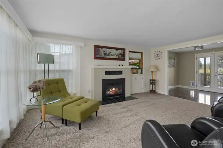 From living room looking towards dining room and kitchen area.