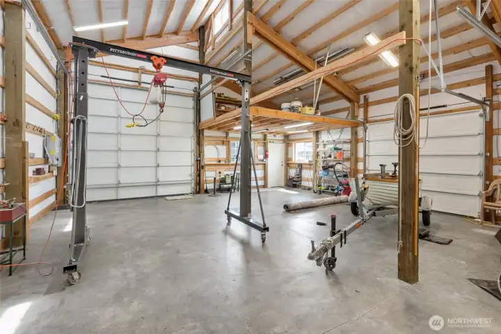 Another view of barn interior.