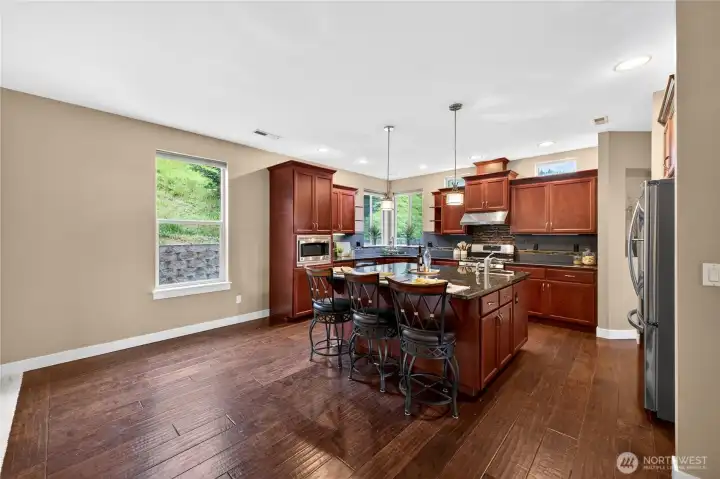 Additional view of the kitchen.