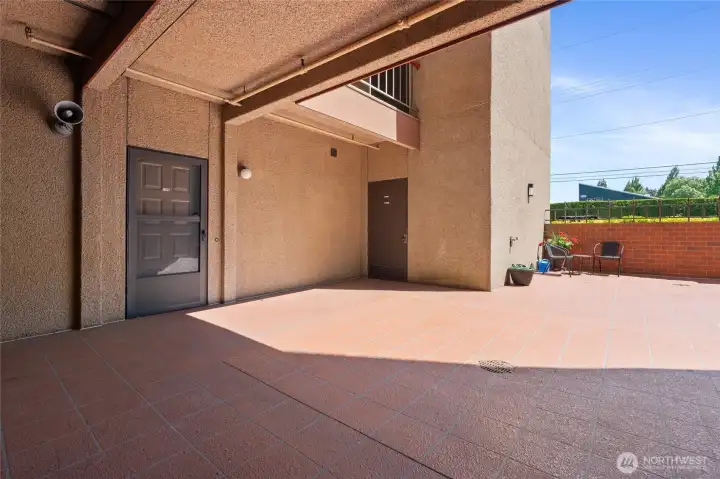 Unit 106, notice the gorgeous tile.