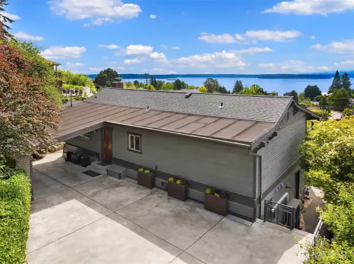 Located down a private easement this home has just 2 steps from the carport and parking area. Located down a private easement this home has just 2 steps from the carport and parking area.